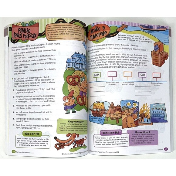 School Zone - Big Third Grade Workbook - 320 Pages Ages 8 to 9 3rd Grade Read... - Picture 7 of 13